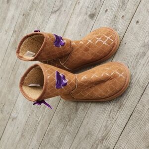 Kansas State K-State Wildcats Sequin Ugg Style Brown Boot Size 9